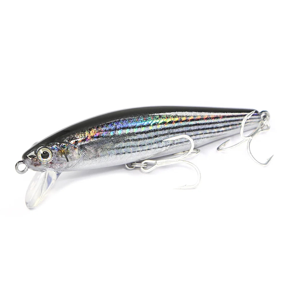 B&U 80mm Sinking Minnow / Saltwater- Long Casting Wobblers for Sea Bass and Other Predator Species
