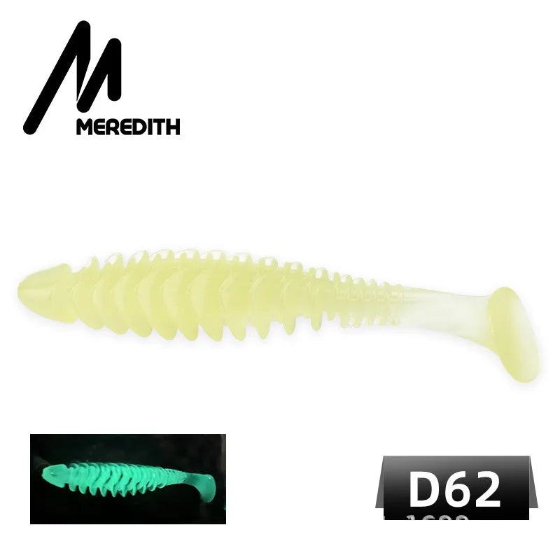 100Pcs Reverse Thread Paddle-tail soft baits- For ALL Predators