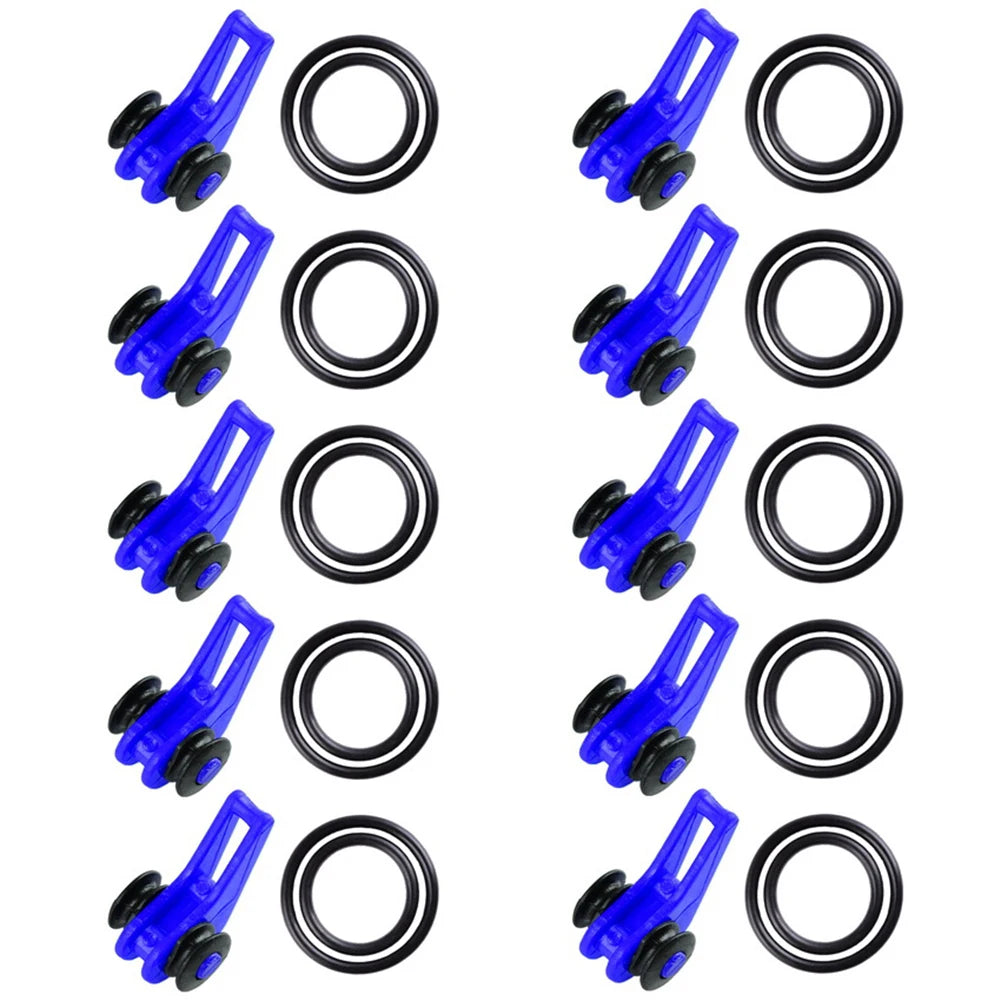 10/20/30pcs Plastic Fishing Hook Secure Keeper, Holder -Safe Keeping For Fishing Rod