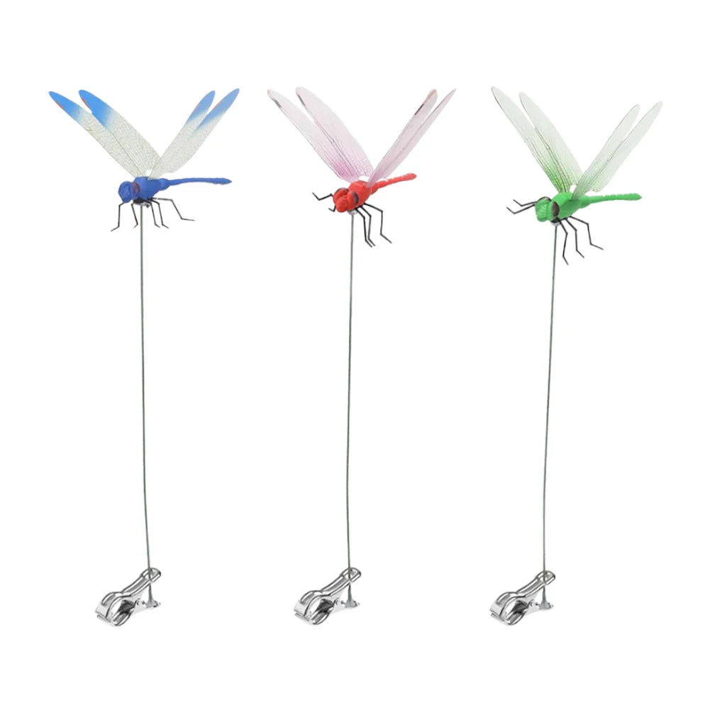 31CM Simulation Dragonfly Clip, Bug Deterrent- Realistic Dragonfly Hat Clip, Bug Repellent Dragonfly