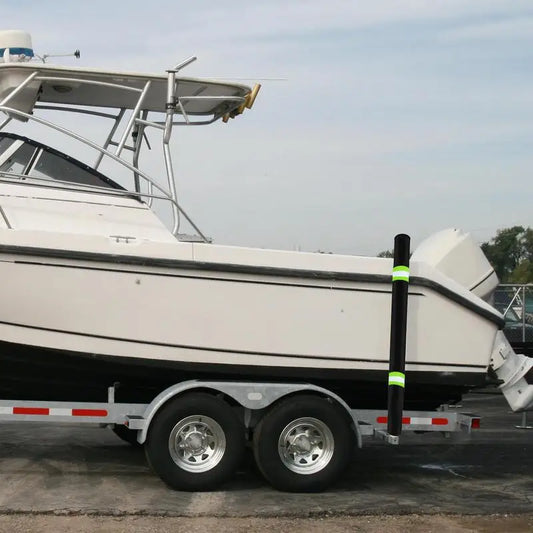 Boat Trailer Guide Pole Pads 36 Inch Reflective Marine Trailer Guide Poles Cover 2Pcs Heavy Duty Oxford Cloth Pads For Fishing/Ski Boat