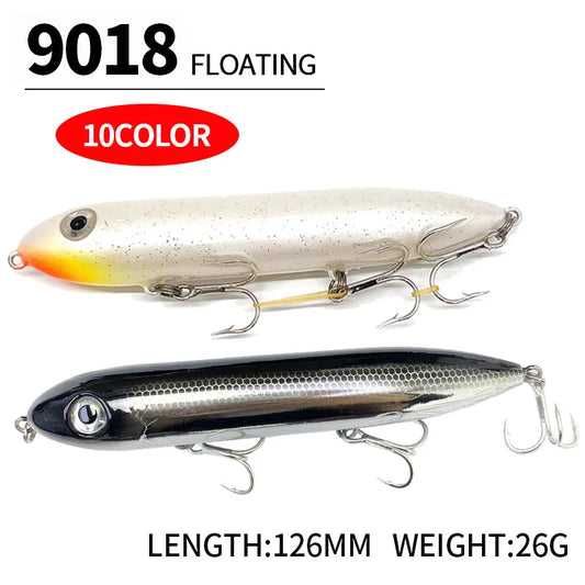 126MM 26G Pencil Fishing Lures Floating Top Water Artificial Bait 126F Walk The Dog!