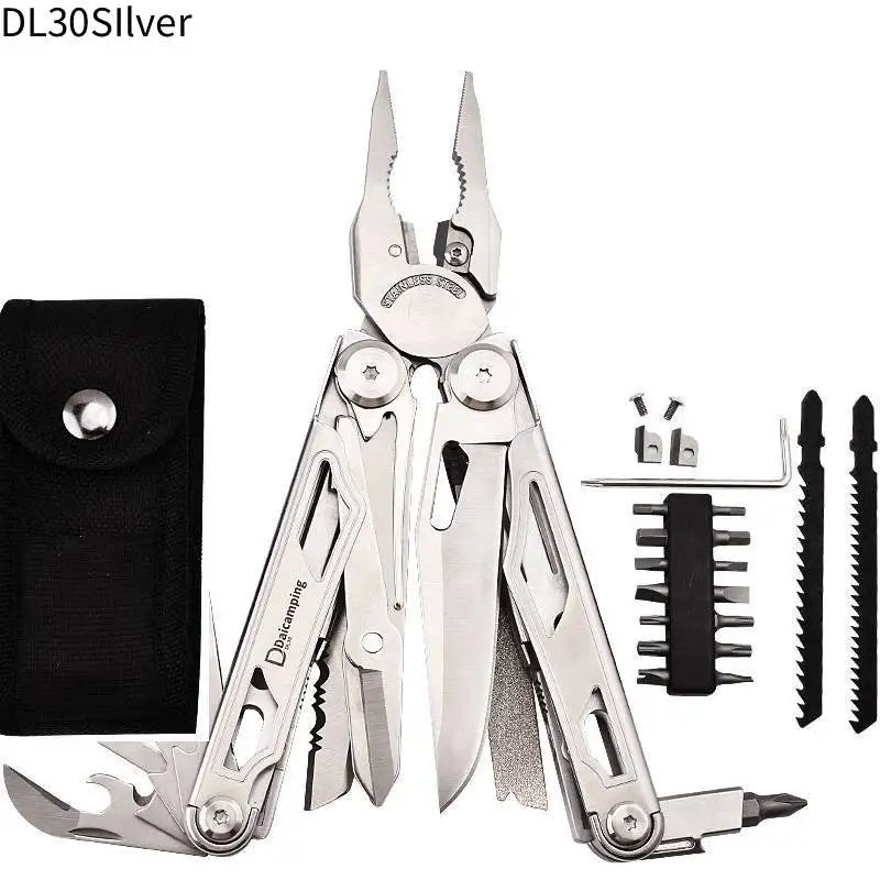Daicamping DL1B Extra Cutter Scissors Saw Clamp Multi Tools / Clip Pliers Multifunctional Foldable EDC Folding Knife