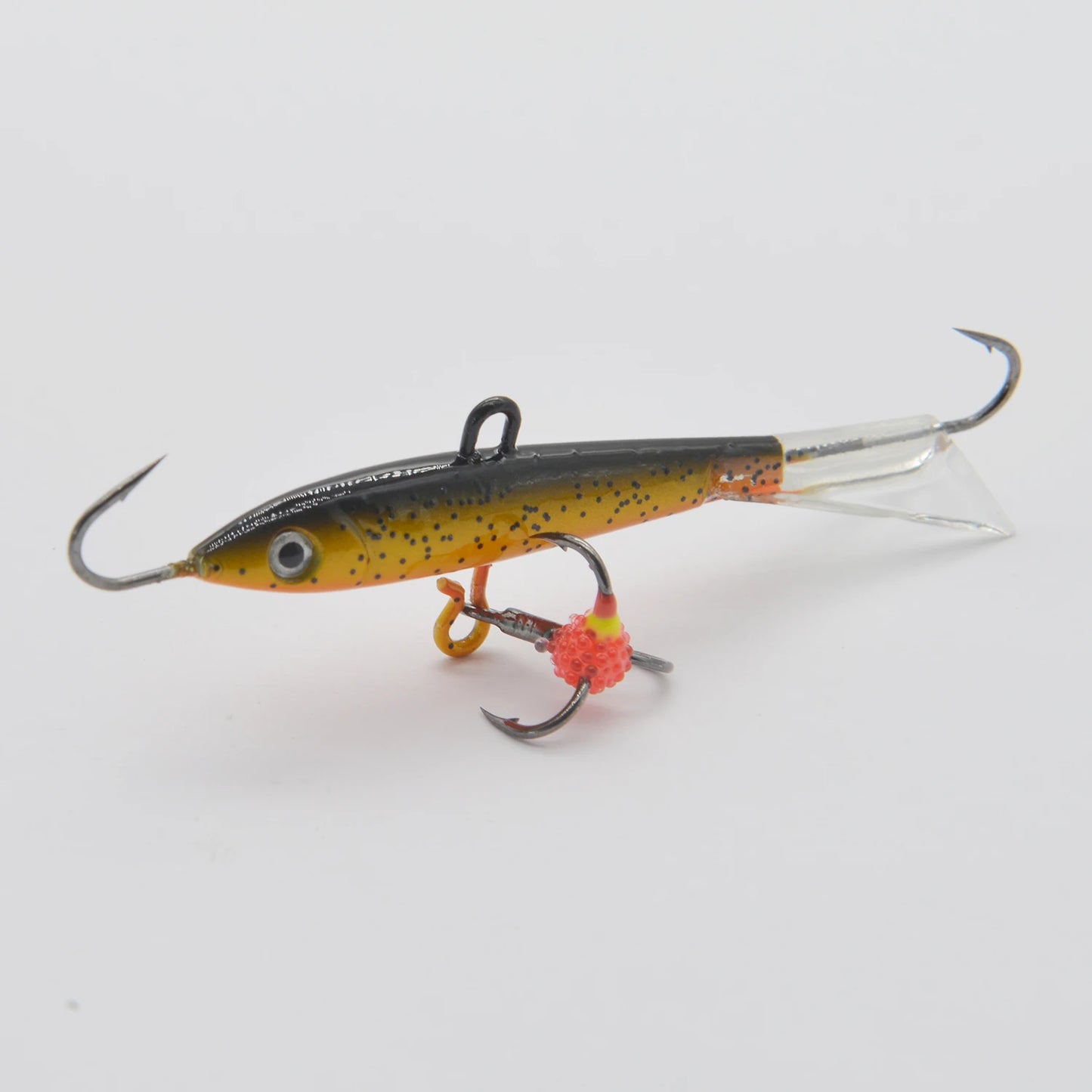 Ice Fishing Lures with Glide Tail Wings , Jigs for Bass, Perch, Walleye, Pike, Bluegill- Vertical Jigs
