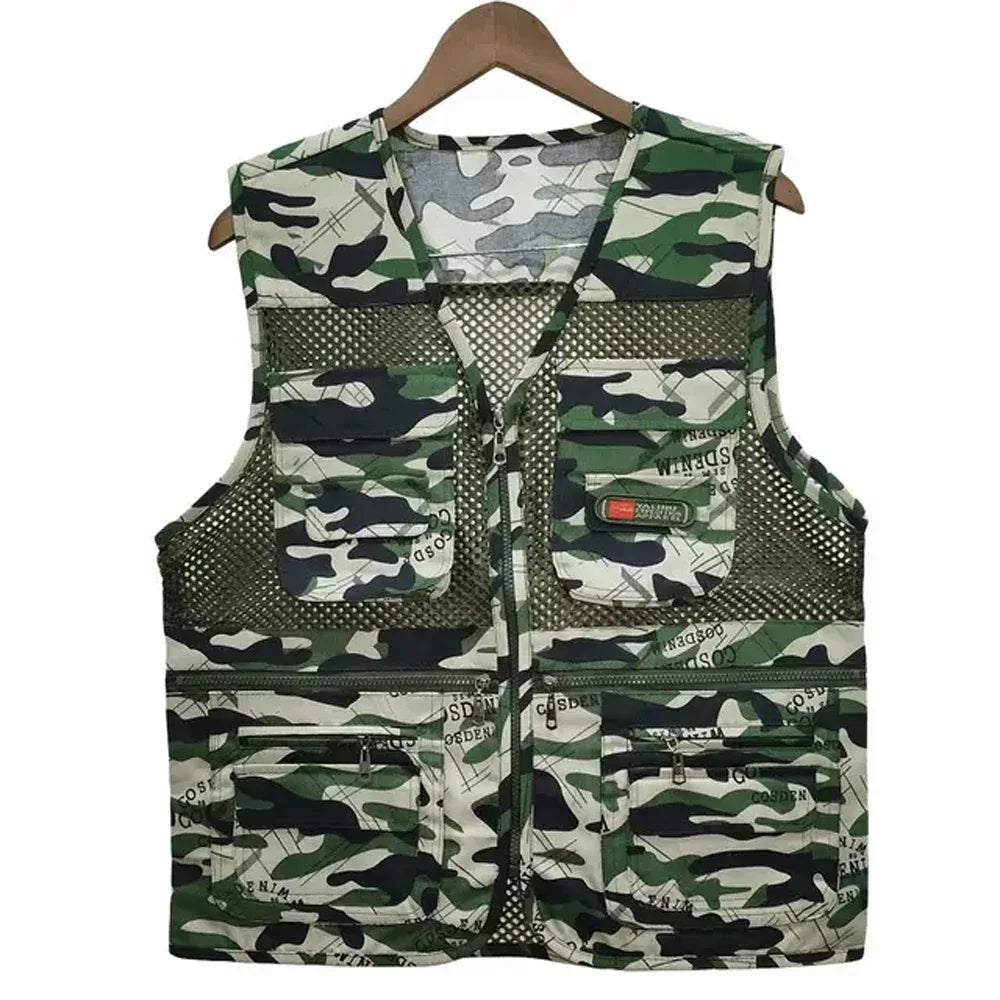Summer Thin Mesh Vest Leisure Multi-pocket, Fishing Vest, Breathable
