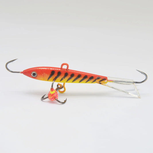 Ice Fishing Lures with Glide Tail Wings , Jigs for Bass, Perch, Walleye, Pike, Bluegill- Vertical Jigs