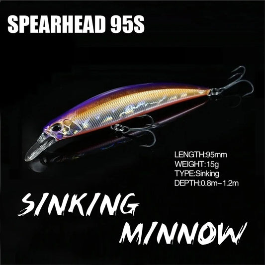 9.5cm 15g SPEARHEAD RYUKI 95S Long Cast, Sinking, Jerkbait