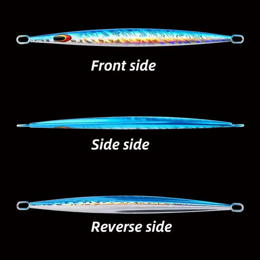 1PC 80g 100g 150g 200g Saltwater Metal Jigs- Deep Sea - Vertical Speed Jigs