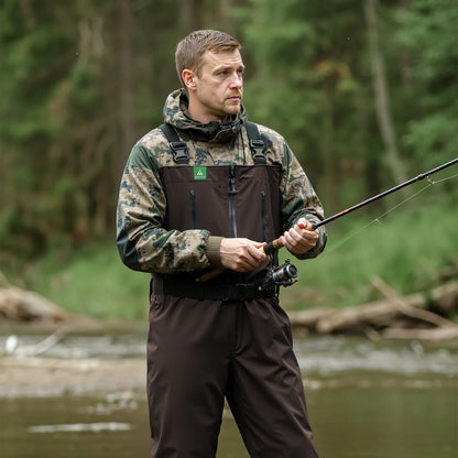 Ghosthorn Chest Waders for Men or Women with Insulated Boots, Nylon/PVC Waterproof Fishing Waders, Boot feet, Duck Hunting Waders