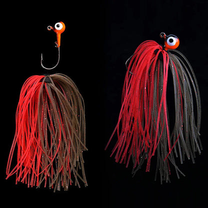 24/48Pcs Silicone Jig Skirts lure for Spinnerbaits, Buzzbaits- DIY Rubber Artificial bait 50 Strands- Lure Fishing Accessories