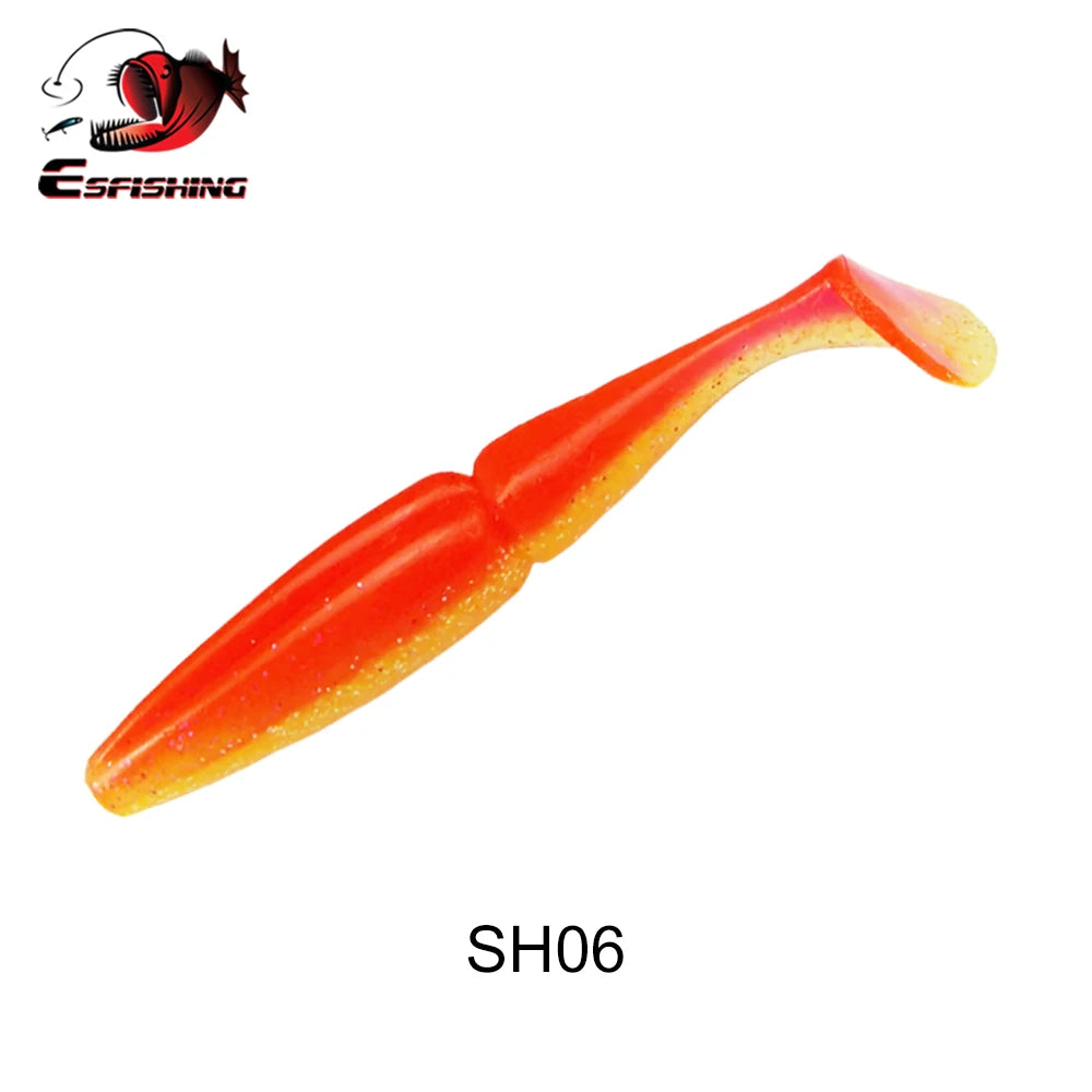 ESFISHING Pike, Walleye, Bass Fishing Lure 100mm125mm155mm 200mm- Easy Shiner- boot tail