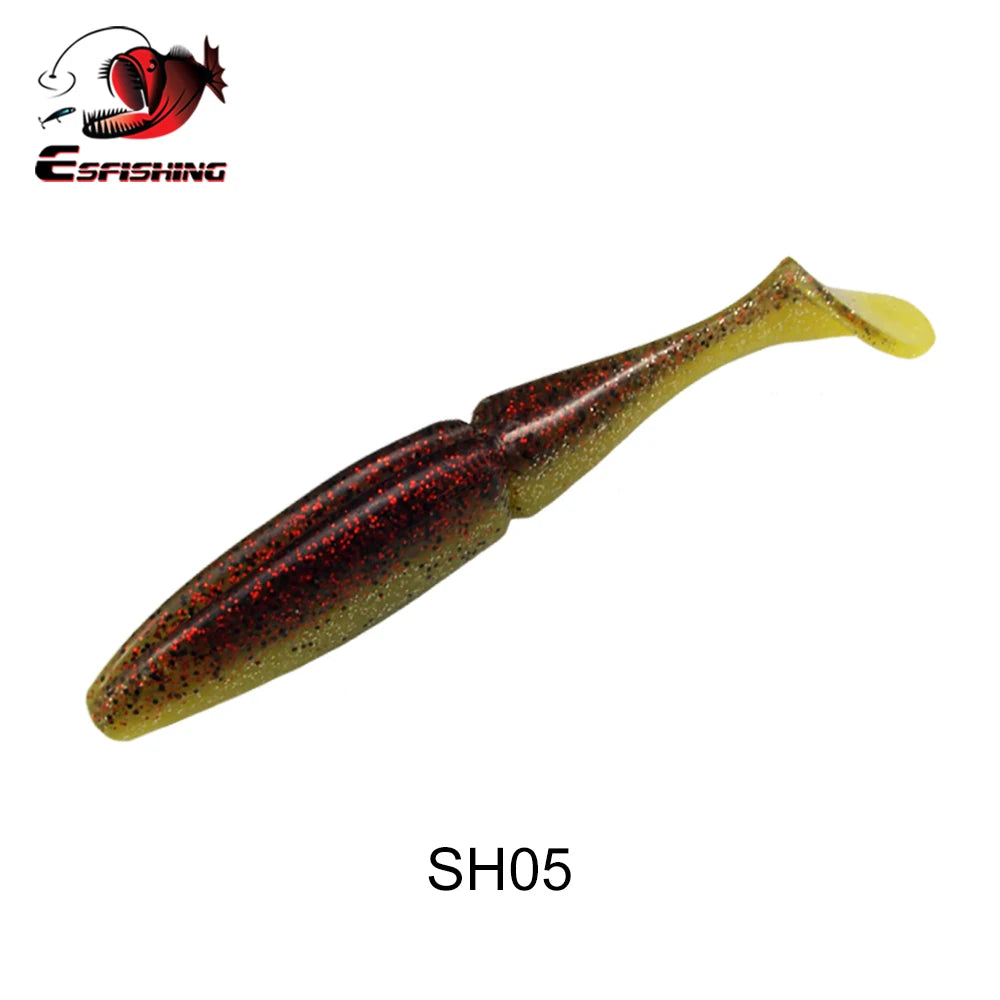 ESFISHING Pike, Walleye, Bass Fishing Lure 100mm125mm155mm 200mm- Easy Shiner- boot tail