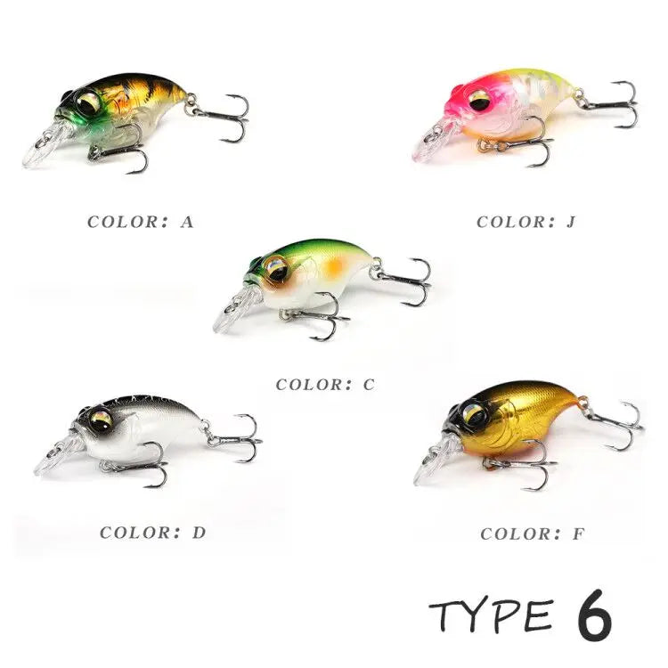 5pcs/box TheTime- SRX, 40mm/8g- Floating Crankbaits For Trout, Perch, Bass, Zander & ALL Predators