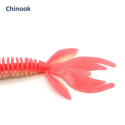 Chinook Split Tail, Soft Bait - Silicone Finesse Bait, Crawfish