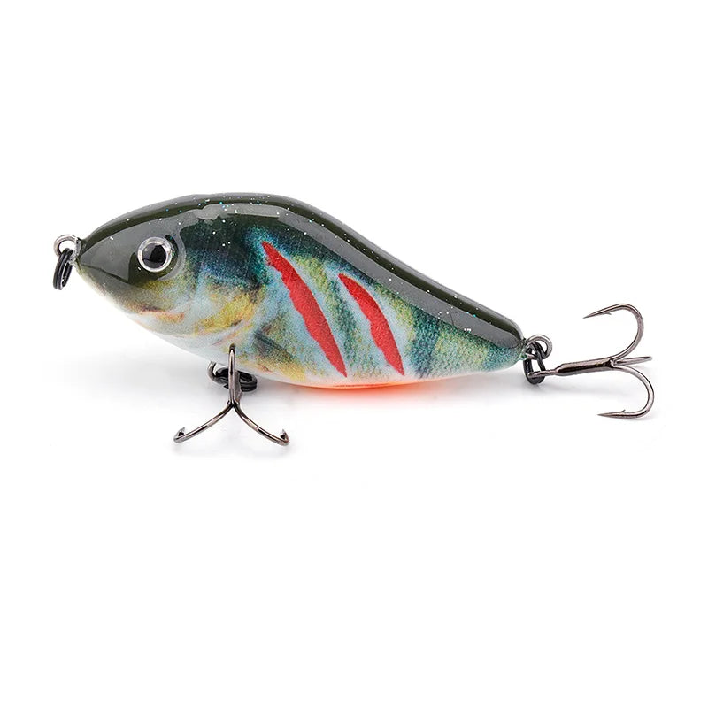 TREHOOK 6cm/8cm/10cm Slider, VIB, LIPLESS CRANKBAIT-- excellent for PIKE, BASS, WALLEYE, SALMON/STEELHEAD