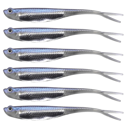 10pcs/12pcs Soft Jerk Baits- 7.5cm 10cm Silicone , For Perch, Bass, Walleye, Pike, Trout Fishing