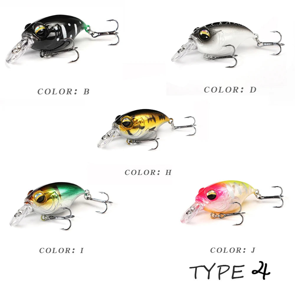 5pcs/box TheTime- SRX, 40mm/8g- Floating Crankbaits For Trout, Perch, Bass, Zander & ALL Predators