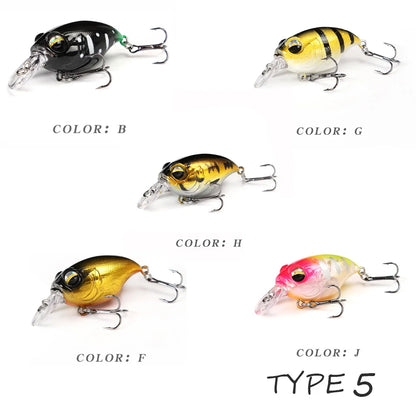 5pcs/box TheTime- SRX, 40mm/8g- Floating Crankbaits For Trout, Perch, Bass, Zander & ALL Predators