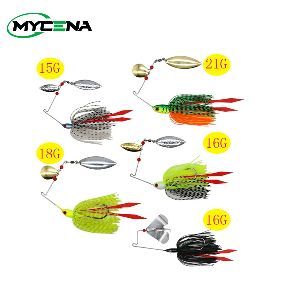 Mycena  16G&18G&21G  Spinnerbaits For Bass, Pike, ALL PREDATORS