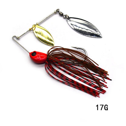1pcs Fishing Lure 12/17g Spinnerbait-Double Willow Leaf Blades- BASS, PIKE & Other PREDATORS