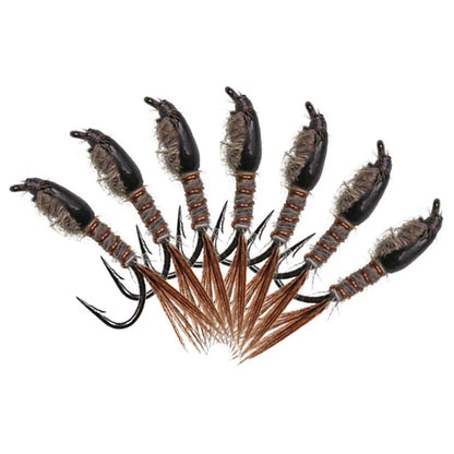 40-148Pieces/Box Trout Fly Fishing Assorted Flies Kit Nymph Dry Wet Flies- Fishing Fly
