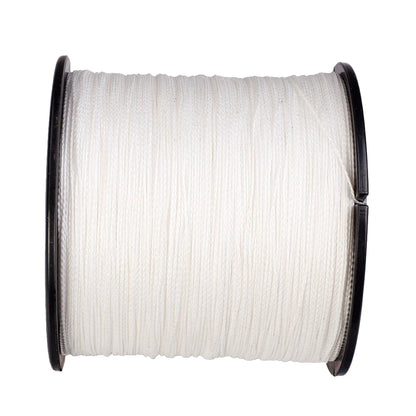Hercules-Braided Fishing Line, 4 Strands, Carp Fishing Line, White PE, 100m, 300m, 500m, 1000m, 1500m, 2000m, 6-100lb