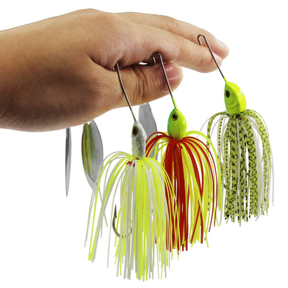 6pcs  Spinnerbait set- Great for BASS, PIKE, TROUT & other PREDATORS