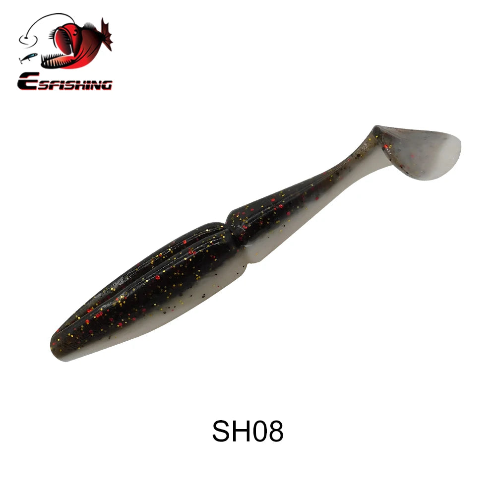 ESFISHING Pike, Walleye, Bass Fishing Lure 100mm125mm155mm 200mm- Easy Shiner- boot tail