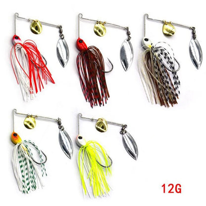 1pcs Fishing Lure 12/17g Spinnerbait-Double Willow Leaf Blades- BASS, PIKE & Other PREDATORS