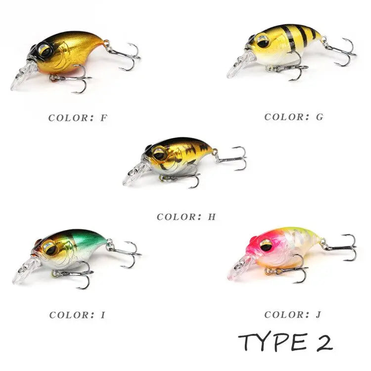 5pcs/box TheTime- SRX, 40mm/8g- Floating Crankbaits For Trout, Perch, Bass, Zander & ALL Predators