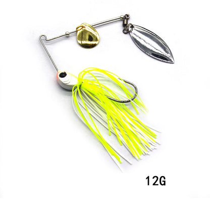 1pcs Fishing Lure 12/17g Spinnerbait-Double Willow Leaf Blades- BASS, PIKE & Other PREDATORS
