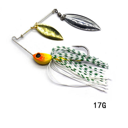1pcs Fishing Lure 12/17g Spinnerbait-Double Willow Leaf Blades- BASS, PIKE & Other PREDATORS