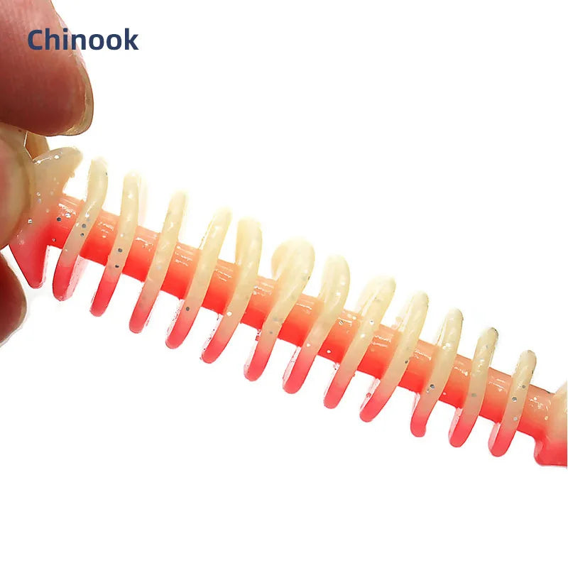 Chinook Split Tail, Soft Bait - Silicone Finesse Bait, Crawfish