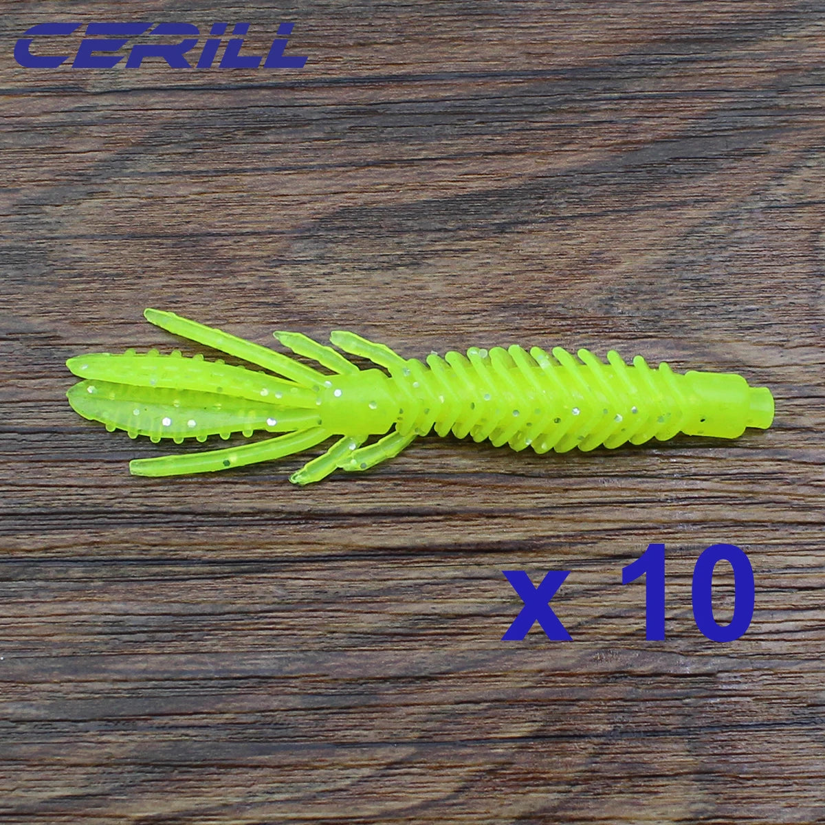 Cerill 10 PCS Floating Shrimp Soft Lure