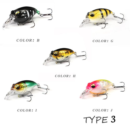 5pcs/box TheTime- SRX, 40mm/8g- Floating Crankbaits For Trout, Perch, Bass, Zander & ALL Predators
