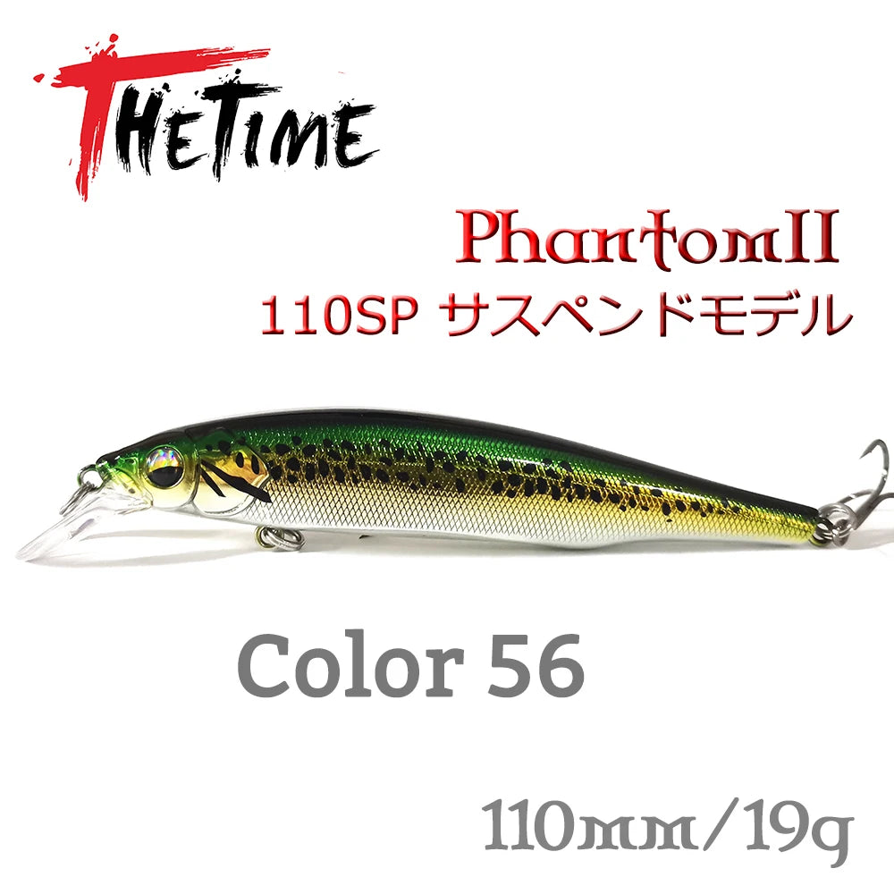 New TH110 II 110mm 19g  Suspending  Jerkbait- For Bass, Trout, Perch, Pike, Walleye -ALL Predator Gamefish aka:Vision 110