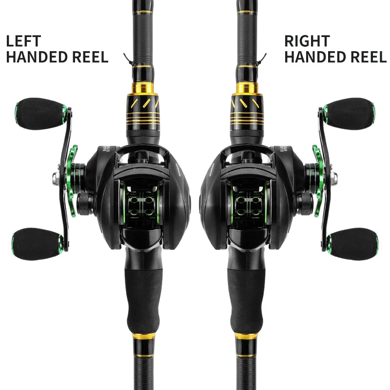 LINNHUE Best Baitcasting Reel BS2000 8.1:1 High Speed, with Spare Spool, Saltwater- Freshwater