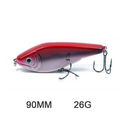 Hanlin Glide/Jerk-bait 75/90/120/150/mm 
FOR BASS, WALLEYE, PIKE, MUSKY, STEELHEAD, SALMON, CATFISH, STRIPERS & INSHORE SPECIES LIKE DRUM, SNOOK, SPECKLED TROUT