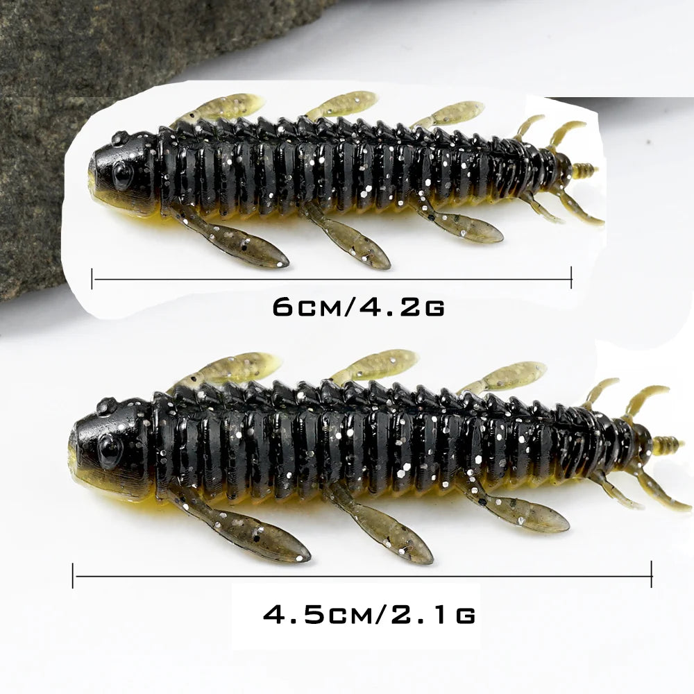 SUNMILE Stick Bait 4.5/5.5cmCasting- Weighted Soft Plastic Lures For Bass Fishing