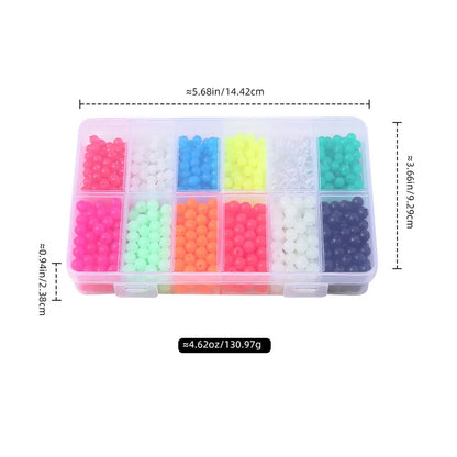 1200pcs Luminous Fishing Beads- Nightlight Blocking Beads- Fishing Space Beans