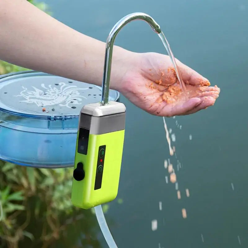 Fishing Intelligent Oxygen Pump , Inductive Water Outflow, Silent Air Pump With Lights