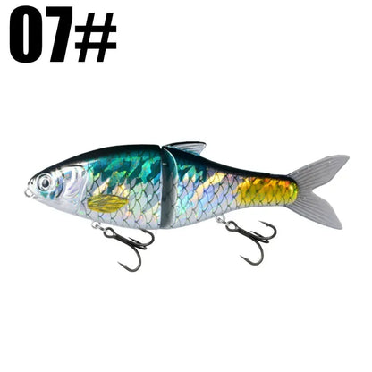 125mm 37.5g Glide Bait/ Jointed Swimbait- For Big BASS, PIKE, MUSKY, STRIPER, SHEEFISH, SNOOK, REDS, TARPON & other INSHORE SPECIES