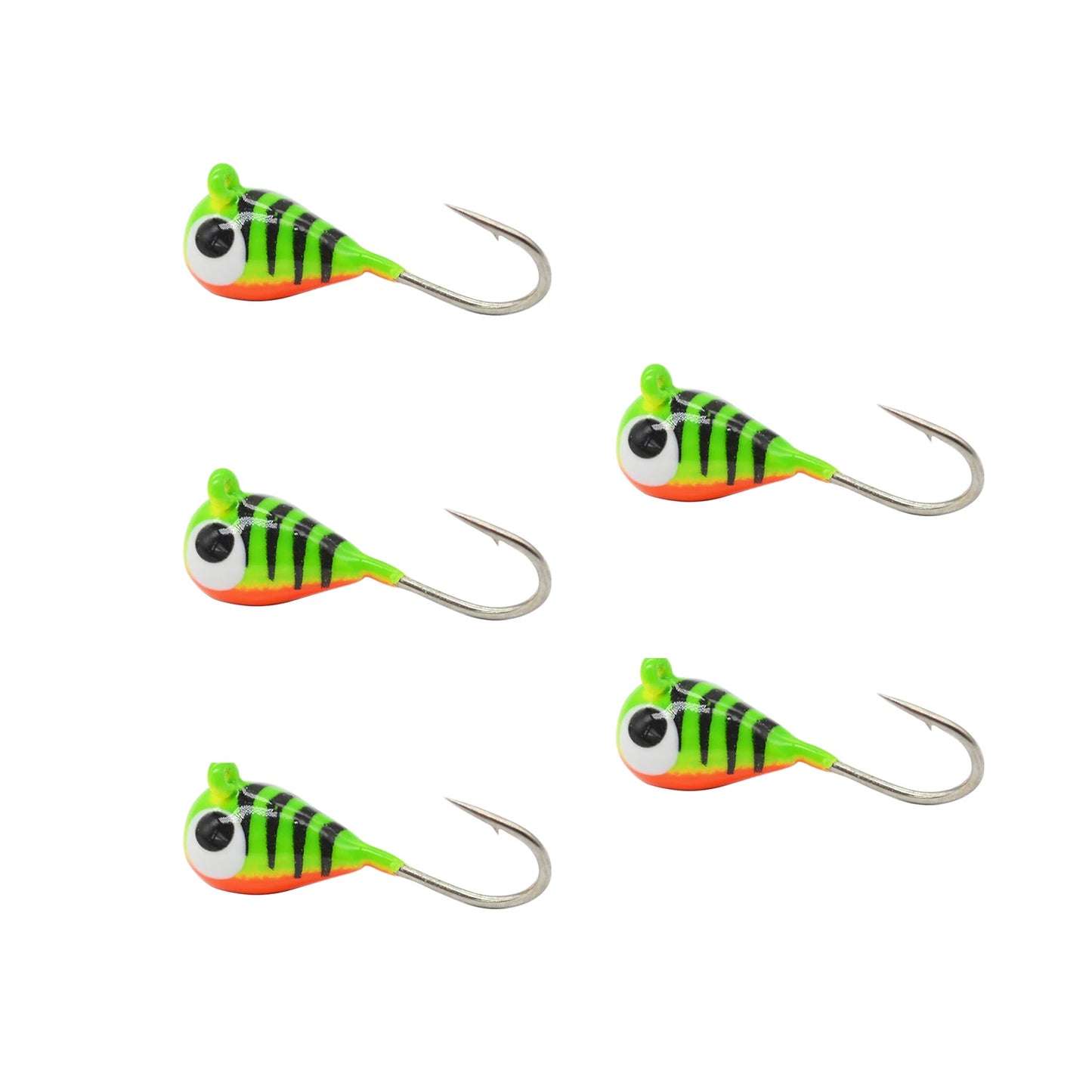 Tungsten Ice Jigs, Glow Tungsten Ice Fishing  Jigs for Crappie, Panfish, Walleye, Trout