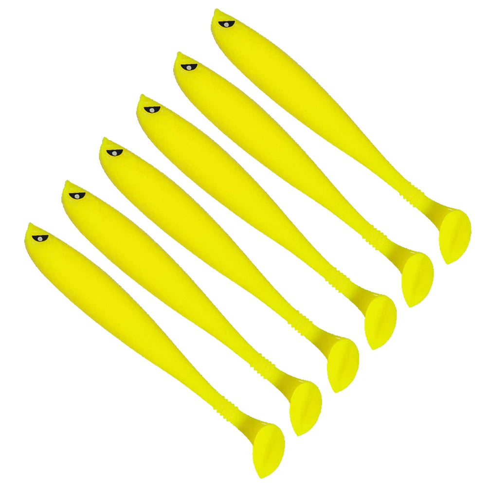 6Pcs Fishing Pike Bait 9cm Artificial Soft Bait Multifunctional Fishing Predator Lure for Saltwater Freshwater