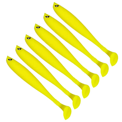 6Pcs Fishing Pike Bait 9cm Artificial Soft Bait Multifunctional Fishing Predator Lure for Saltwater Freshwater
