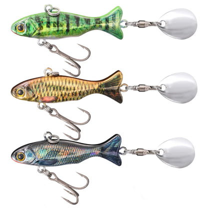Metal Vib Fishing Lure 23g, Treble Hooks- Bass, Pike, and ALL PREDATORS