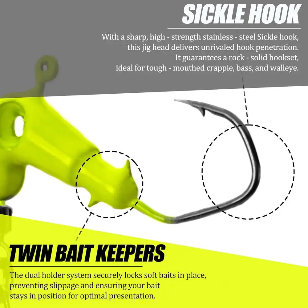 110+80pcs Crappie Fishing Kit: Underspin Jigs, Soft Grubs & Swimbaits for Fresh & Saltwater, especially Panfish