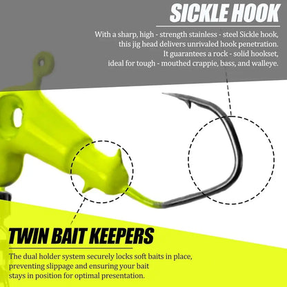110+80pcs Crappie Fishing Kit: Underspin Jigs, Soft Grubs & Swimbaits for Fresh & Saltwater, especially Panfish
