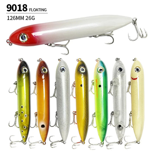 126MM 26G Pencil Fishing Lures Floating  Top Water Artificial Bait 126F Walk The Dog!
