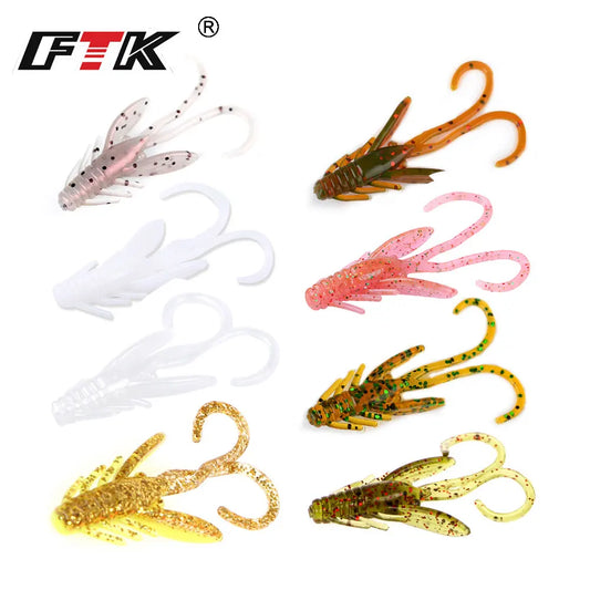 FTK Fishing Lure 20 pcs Soft Creature Baits- good for Texas Rigging or Jig Trailer